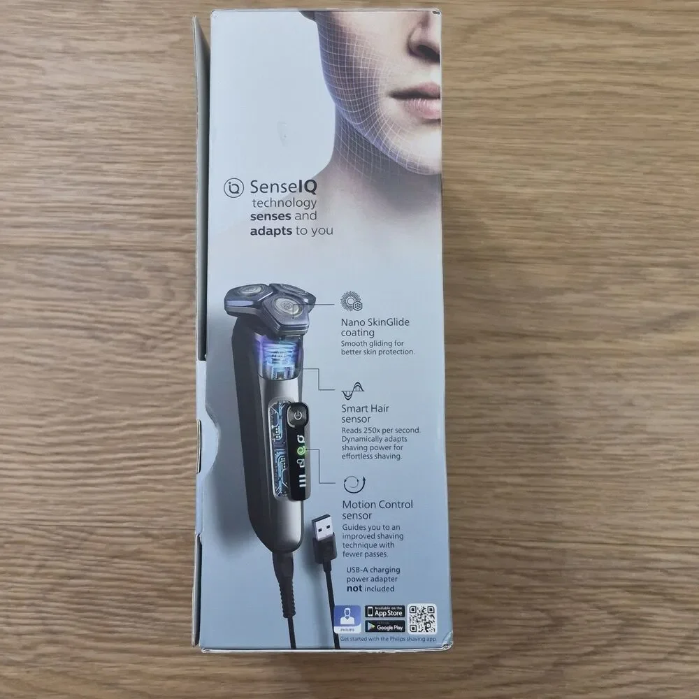 Philips Norelco S7889/91 Men's Shaver 7900 UV Cube Hair Trimmer New